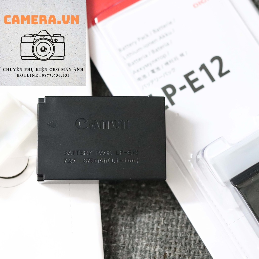 Pin máy ảnh Canon LP-E12 (LP E12 ) dùng cho Canon EOS M, M2, M10, M50 , Canon EOS SL1(EOS 100D)