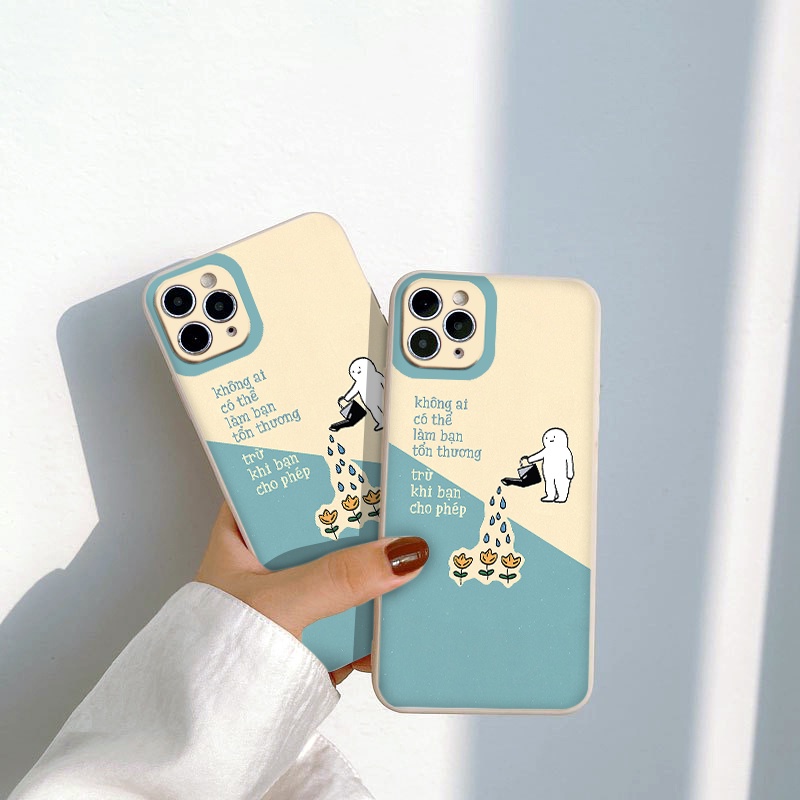 IPhone CASE "Không Ai Có Thể Làm Bạn Tổn Thương Trừ Khi Bạn Cho Phép" Ốp iphone X XS 11promax 8plus 13Pro 12Pro 7 Plus