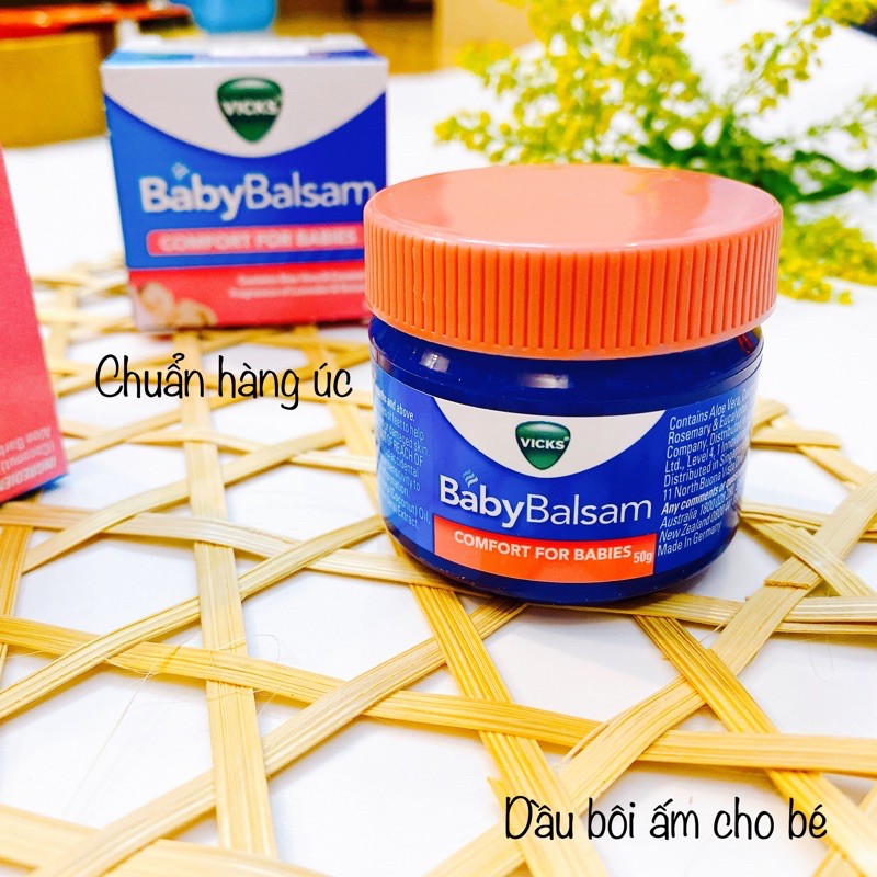 [Hàng Chuẩn Úc ] Dầu bôi cho bé Vicks baby balsam