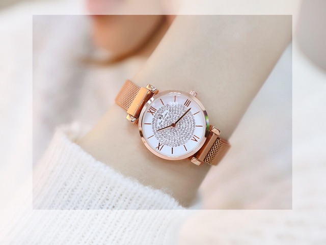 Đồng hồ nữ Bee Sister chính hãng dây nam châm mặt đính đá mẫu mới siêu hot | BigBuy360 - bigbuy360.vn