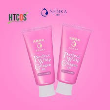 Sữa rửa mặt tạo bọt bổ sung Collagen Senka Perfect Whip Collagen In 120g