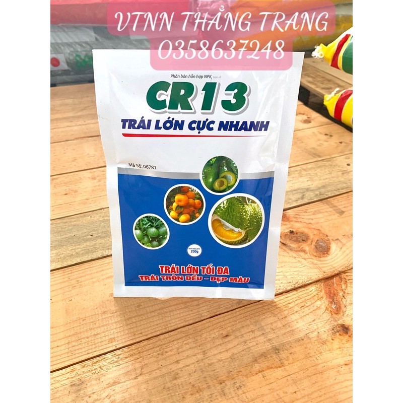 Phân bón hỗn hợp NPK CR13 Trái Lớn Cực Nhanh