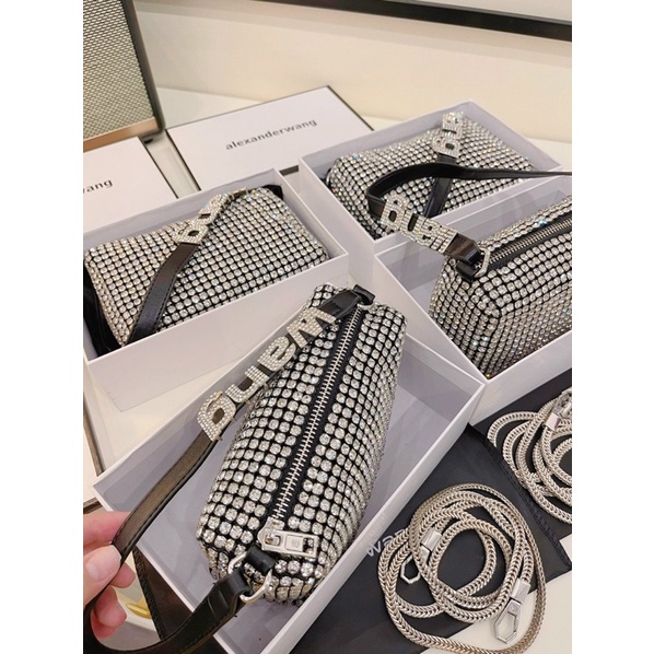 TÚI ALEXANDER WANG ĐÍNH ĐÁ KẸP NÁCH FULLBOX