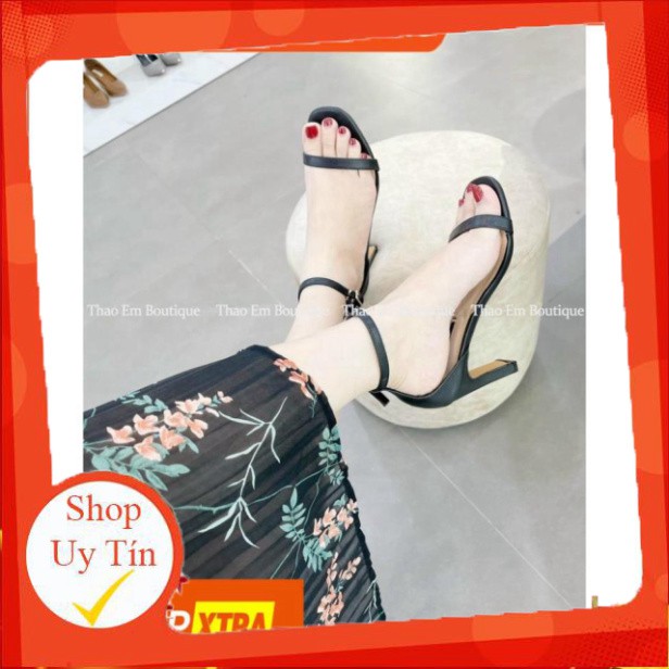 Giày cao gót nữ 7cm màu trắng - sandal 7p -9cm công sở đẹp mã H3