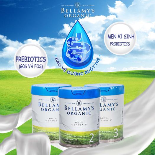 Sữa úc Bellamy A2 Organic số 1, 2, 3