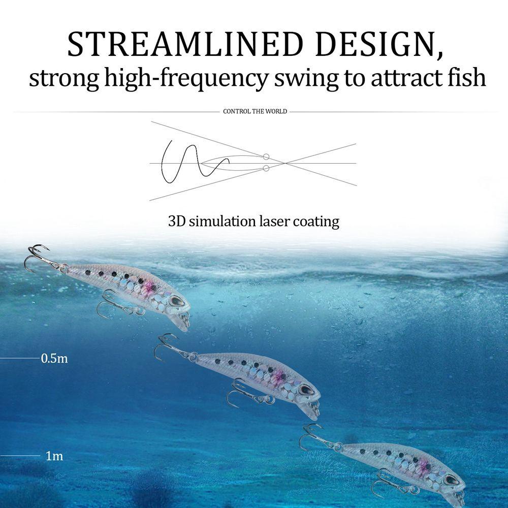 Mồi Câu Cá Giả Sọc Ngang Phong Cách Nhật Bản