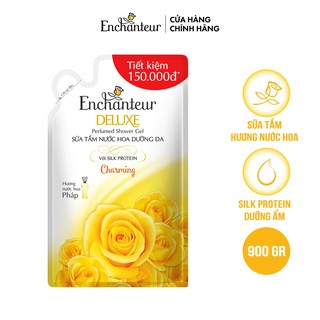 [En] [Mới] Túi Sữa Tắm Hương Nước Hoa Enchanteur Charming 900Gr