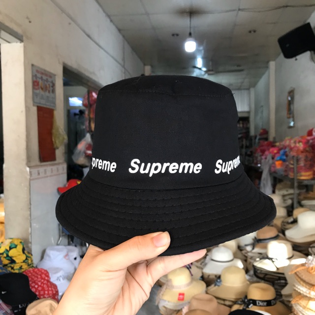 Nón bucket supreme in đai