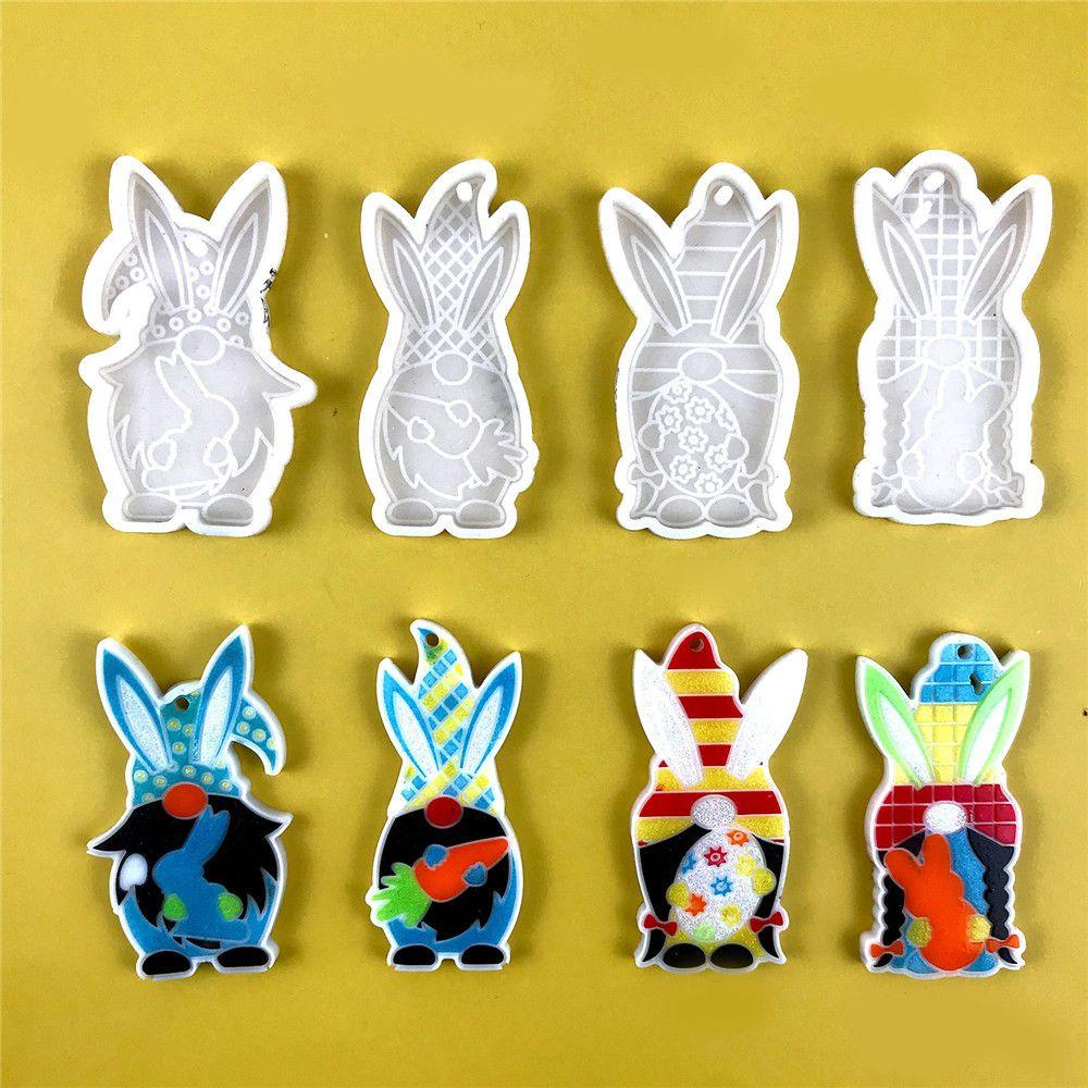 Khuôn Làm Đất Sét Hình Thỏ Phục Sinh Happy Easter 1