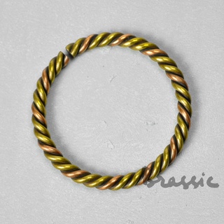 Vòng tay đồng handmade, chất liệu đồng vàng + đồng đỏ cực độc đáo, kiềng tay đồng xoắn phong cách vintage VT37