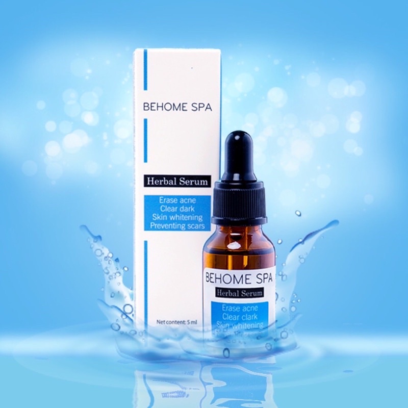 Serum mụn thảo dược Behome Spa 💕Freeship💕-  Mụn thâm, Mủ đều đánh bật sau 7 ngày