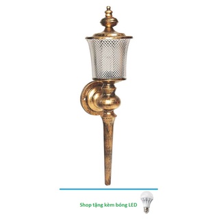 (RẺ VÔ ĐỐI)đèn vách tường gắn cột ngoài trời - KÈM BÓNG