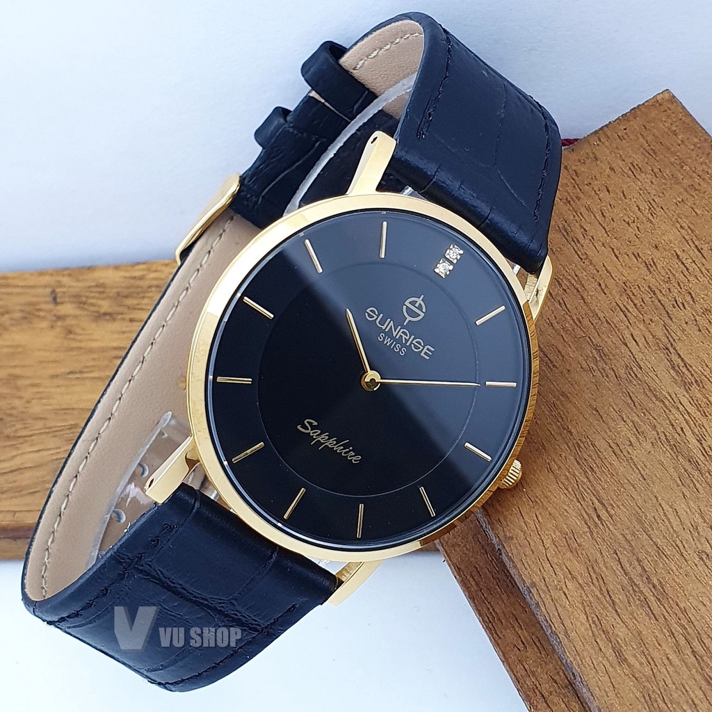 Đồng hồ nam SUNRISE DM737PWC Siêu mỏng Chính hãng