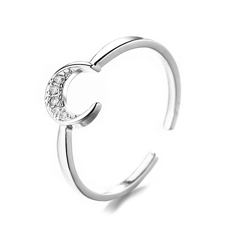 (0116) Nhẫn Đôi Kết Hợp Hàn Quốc Ngôi Sao Và Trăng ⭐️