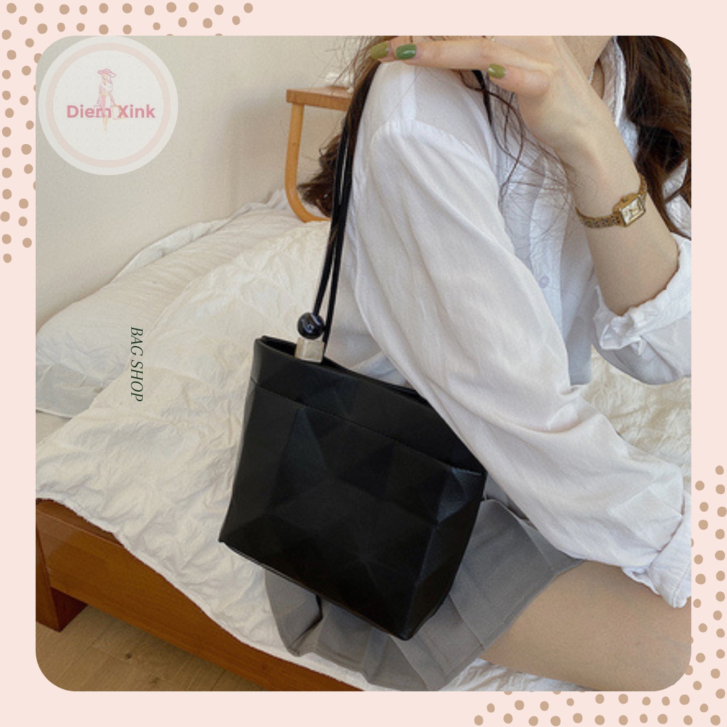 Túi xách nữ Túi tote đeo vai đi học đi chơi hình khối  kim cương- Diem Store- T048-30