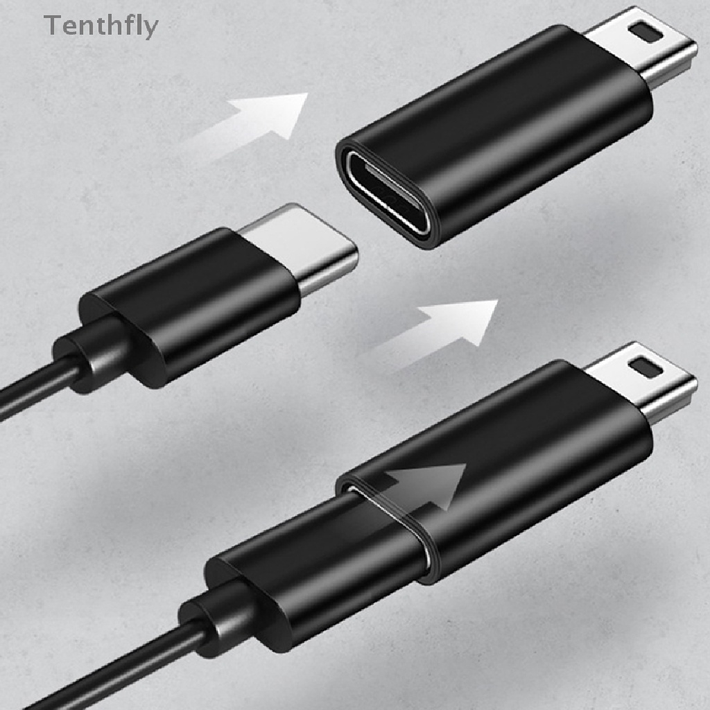 Mcehkf Mini 5 Pin USB Adapter B Male sang USB Type C Nữ Truyền Dữ Liệu Kết Nối Mới