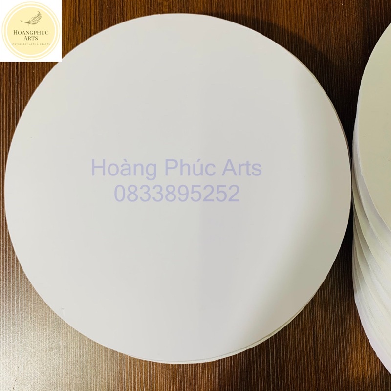 Toan Canvas Tròn Hoangphucarts Chính hãng- BỘ 2 CÁI Toan vẽ xịn Hàn Quốc- Dành chuyên cho màu vẽ acrylic, sơn dầu