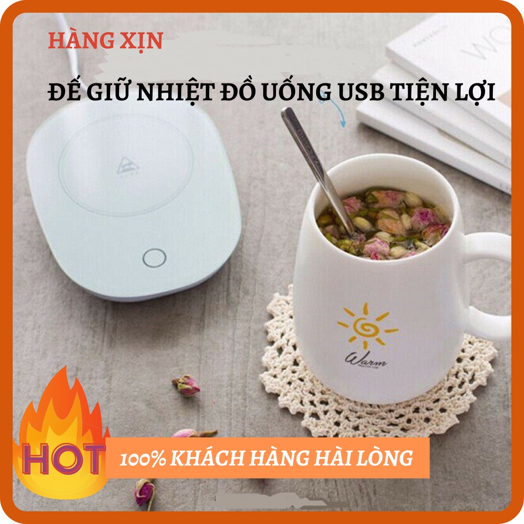 Đế hâm nóng đa năng giữ nhiệt đồ uống ( không kèm cốc thìa )