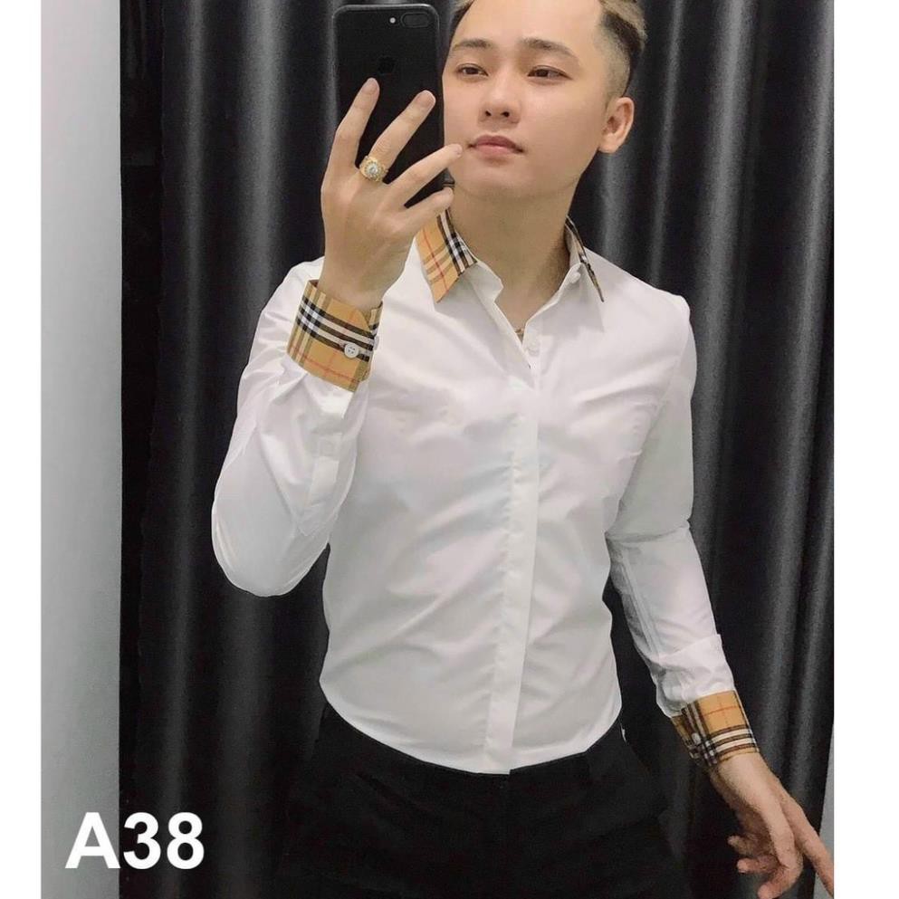 Áo sơ mi nam tay dài đơn giản vải kate lụa Siêu mát VNXK | BigBuy360 - bigbuy360.vn