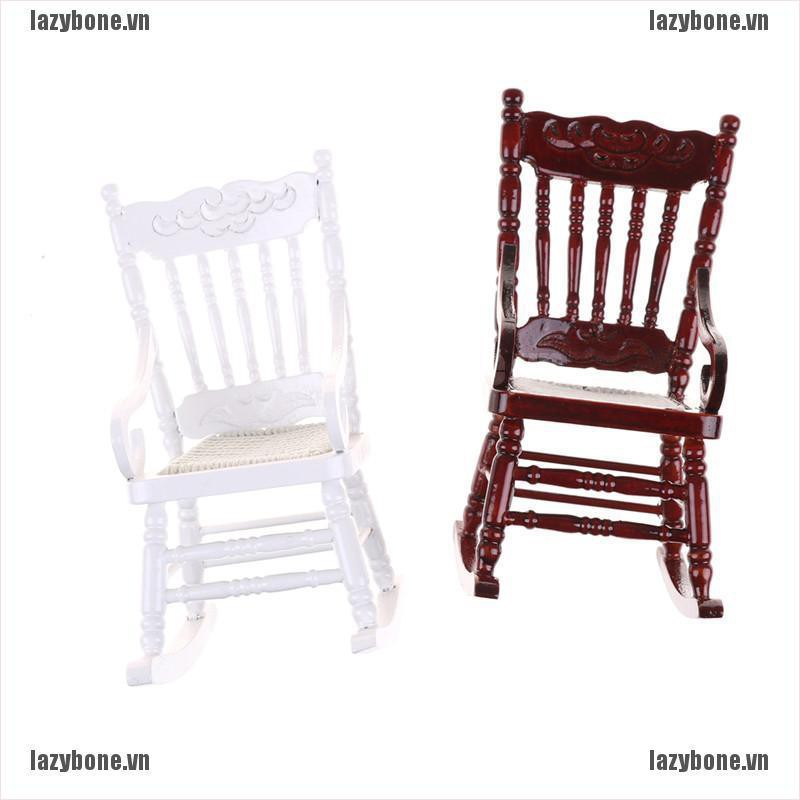 Mô Hình Ghế Gỗ Tỉ Lệ 1 / 12 Trang Trí Nhà Búp Bê