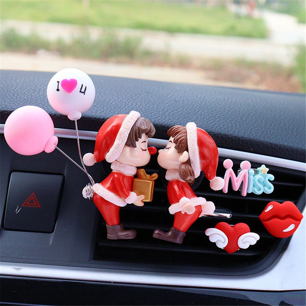 Kẹp khuếch tán hương thơm gắn điều hòa xe hơi trang trí Giáng Sinh năm mới