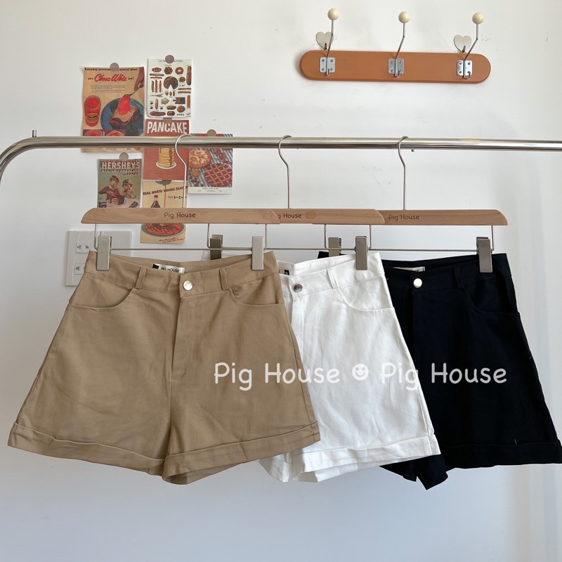 Quần shorts nữ gập gấu chất kaki đẹp lên form xinh ( Ảnh thật ) | BigBuy360 - bigbuy360.vn