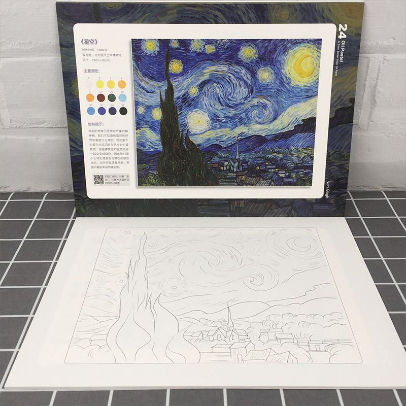 |ORDER| ALBUM ẢNH TÔ MÀU SÁP DẦU   "HELLO VAN GOGH"