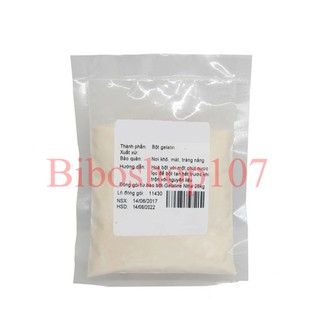Bột gelatin đóng gói nhỏ (làm đông thực phẩm) gelatine làm bánh, nấu chè, kẹo dẻo