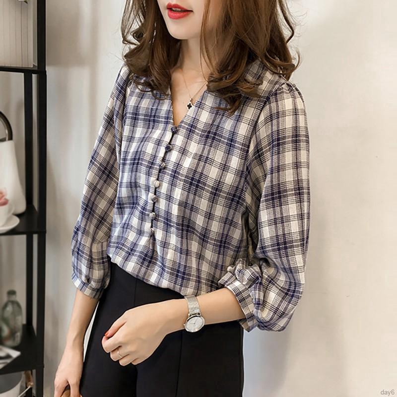 Áo tay phồng cổ tim phong cách Hàn Quốc thanh lịch dành cho nữ