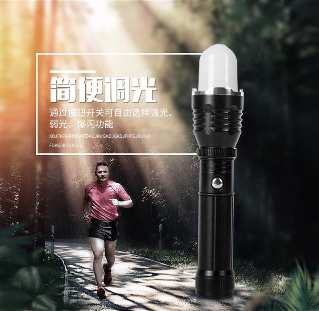 Đèn pin siêu sáng Cree HY901 có 2 chế độ đèn- Đèn pin tích điện đế có nam châm nên có thể gắn vào mọi địa hình có sắt