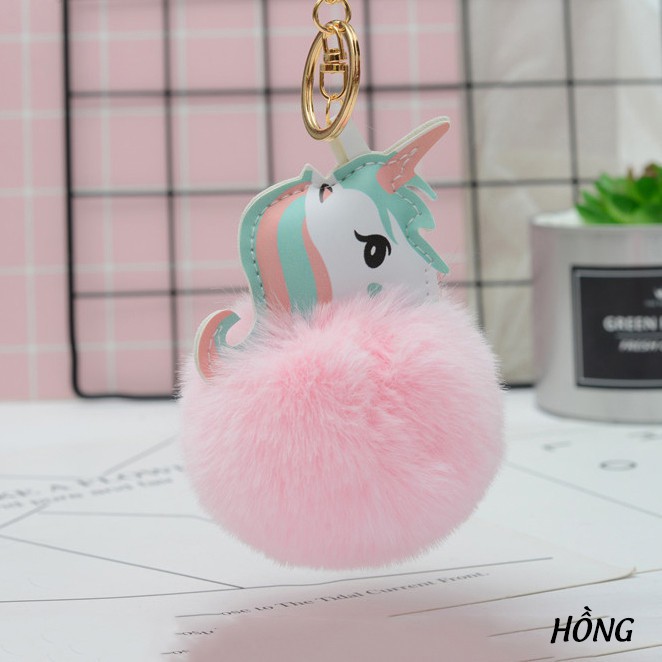 Móc Bông Treo Túi Xách Ngựa Unicorn Cute 8cm 633