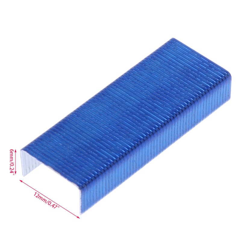 Hộp 800 Kim Bấm Giấy 12mm Nhiều Màu Sắc