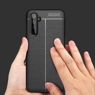  Ốp lưng Realme 6 sillicon giả da Auto Focus