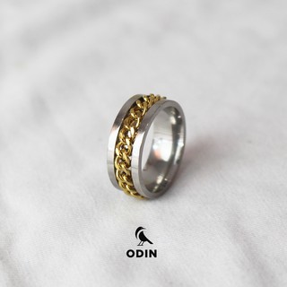 Combo vòng Chain mạ vàng/nhẫn Chain Titan
