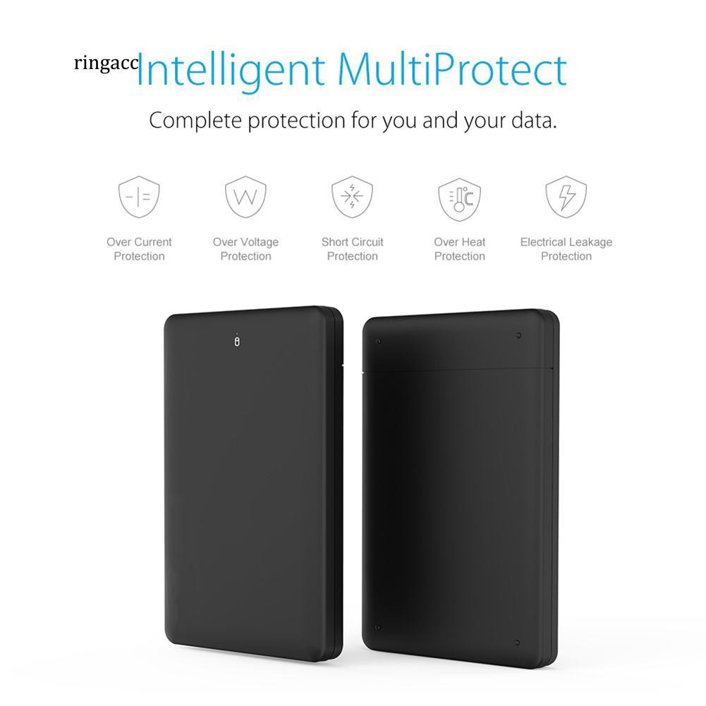 Vỏ đựng ổ đĩa cứng HDD lắp ngoài hỗ trợ tối đa dung lượng 2TB