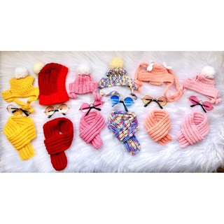 Handmade pet fashion ( mũ- khăn bằng len cho thú cưng )