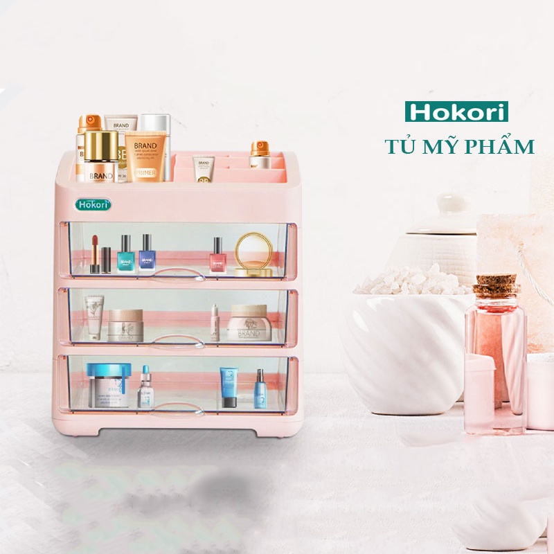 Tủ đựng mỹ phẩm cao cấp Việt Nhật , Kệ đựng mĩ phẩm, đồ trang điểm nhiều tầng