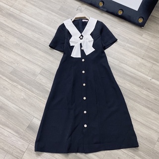 (40-85kg) Có sẵn đầm che khuyết điểm sau sinh - Váy cho con ti hàng thiết kế có khoá kéo nơ trắng