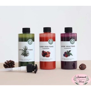 Full size - 300 ml - Sữa rửa mặt rau củ thải độc Super vegitoks cleanser Wonder bath