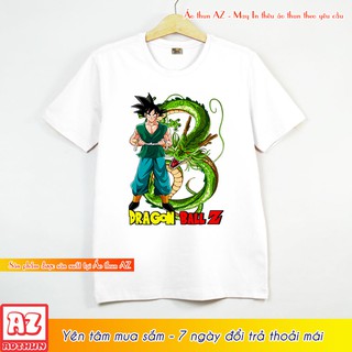 Áo thun Dragon Ball in hình Songoku - Form rộng BIGSIZE F2104