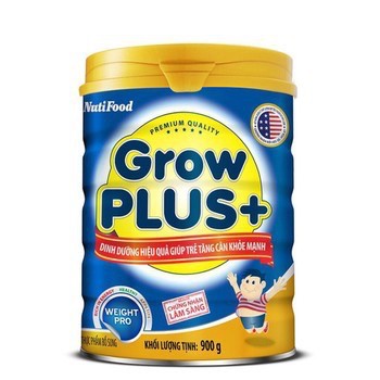 Sữa Bột Grow Plus+ Giúp Trẻ Tăng Cân Khỏe Mạnh (Lon Thiếc 900g)