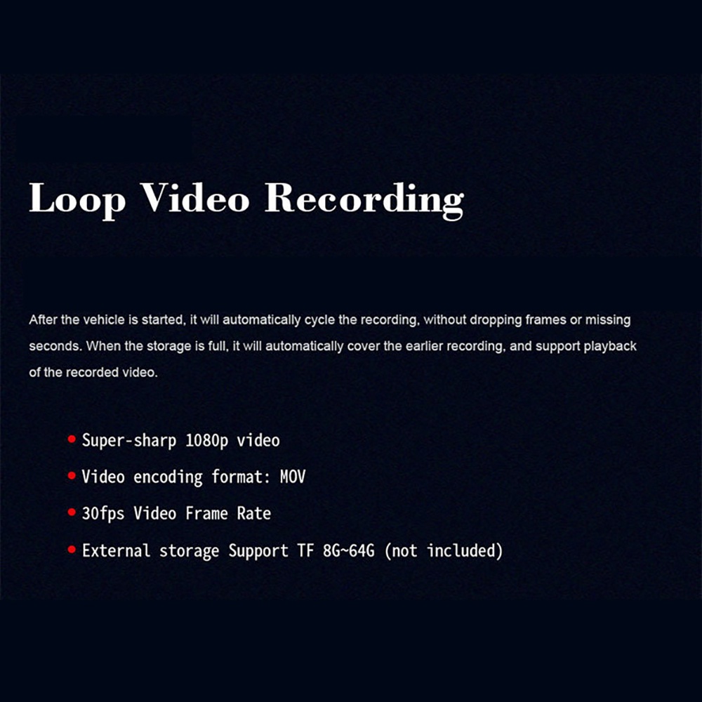 Camera hành trình DVR mini cảm biến chuyển động 1080P WDR 170'' cho xe hơi
 | BigBuy360 - bigbuy360.vn