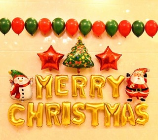 Bóng chữ Merry Christmas