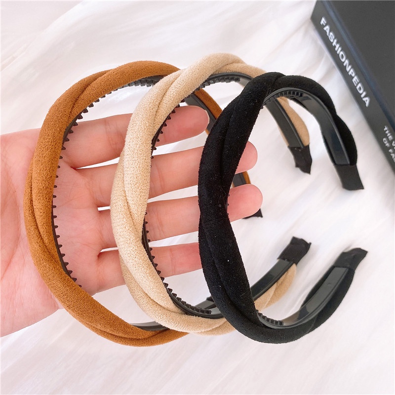 Băng Đô Cài Tóc Bằng Nhung Phong Cách Retro Pháp Cho Nữ