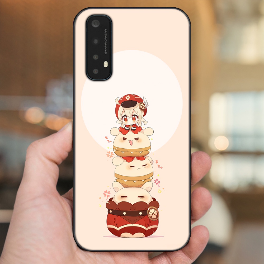 Ốp lưng Realme 7 viền đen in hình Klee Genshin Impact