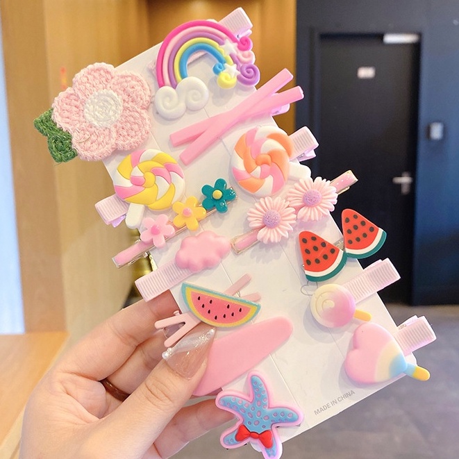 Aiyaya Kẹp Tóc Phong Cách Công Chúa Hàn Quốc Dễ Thương Thời Trang Cho Bé Gái