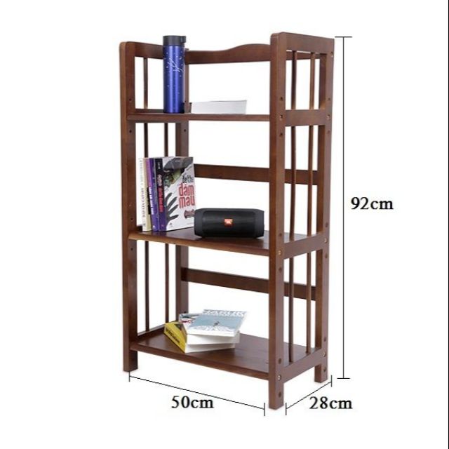 Kệ sách gỗ 3 tầng 50cm - Kệ gỗ đa năng 3 tầng rộng 50cm