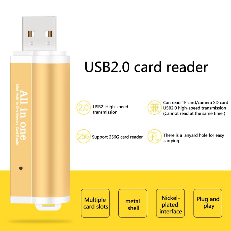 Đầu Đọc Thẻ Nhớ SD TF M2 MS 4 Tốc Độ Cao 2 Trong 0 Bằng Hợp Kim Nhôm BABY1