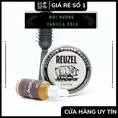 Sáp Vuốt Tóc Nam Reuzel Bạc - Concrete Hold Matte Pomade ⚡Chính Hãng⚡Độ Giữ Nếp 10/10, Độ Bóng 0/10, Dễ Gọi Rửa Waxshop