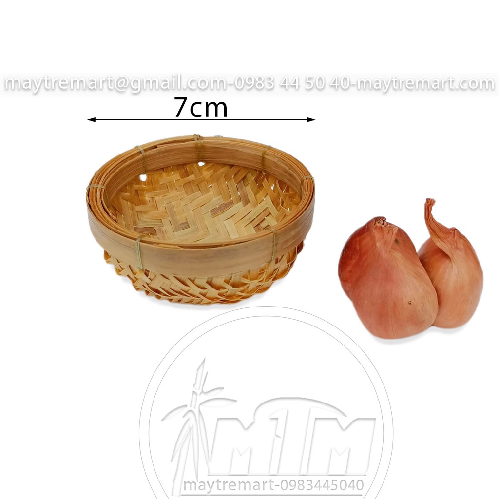 Thúng tre nhí 7cm - phụ kiện trang trí, chụp hình, đạo cụ giảng dạy.